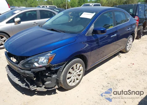 2019 Nissan Sentra S z USA, uszkodzony, nr VIN 3N1AB7AP1KY240463